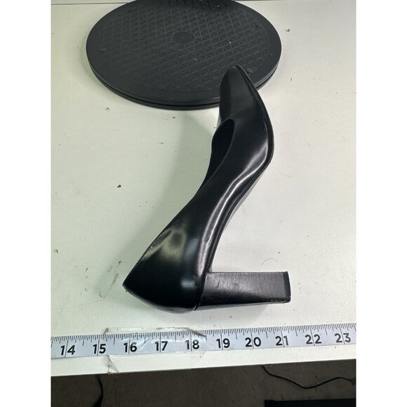 COACH 90s Vintage Womens 7.5 B Made in Italy 2.5” Block Heels Black Leather Y2K - Picture 10 of 10